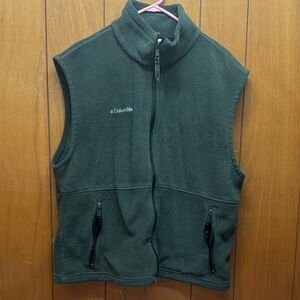 Columbia Forest Green Fleece Vest
